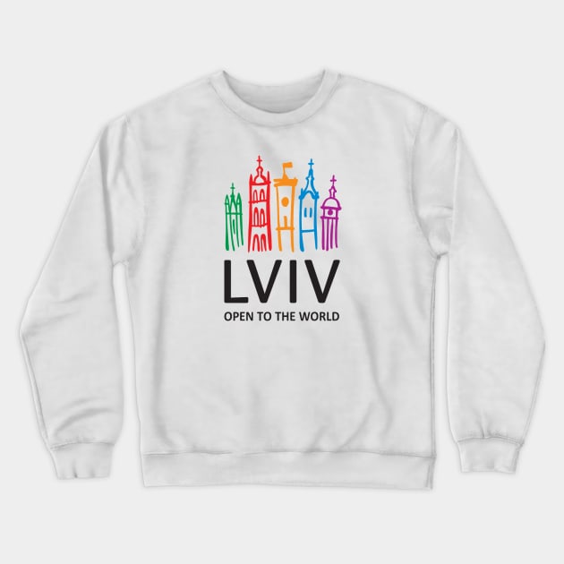 Lviv Crewneck Sweatshirt by Wickedcartoons